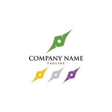 Pusula navigasyon simge vektör Logo