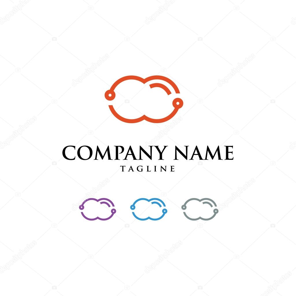 Connection Technical Circuit Icon Vector Logo