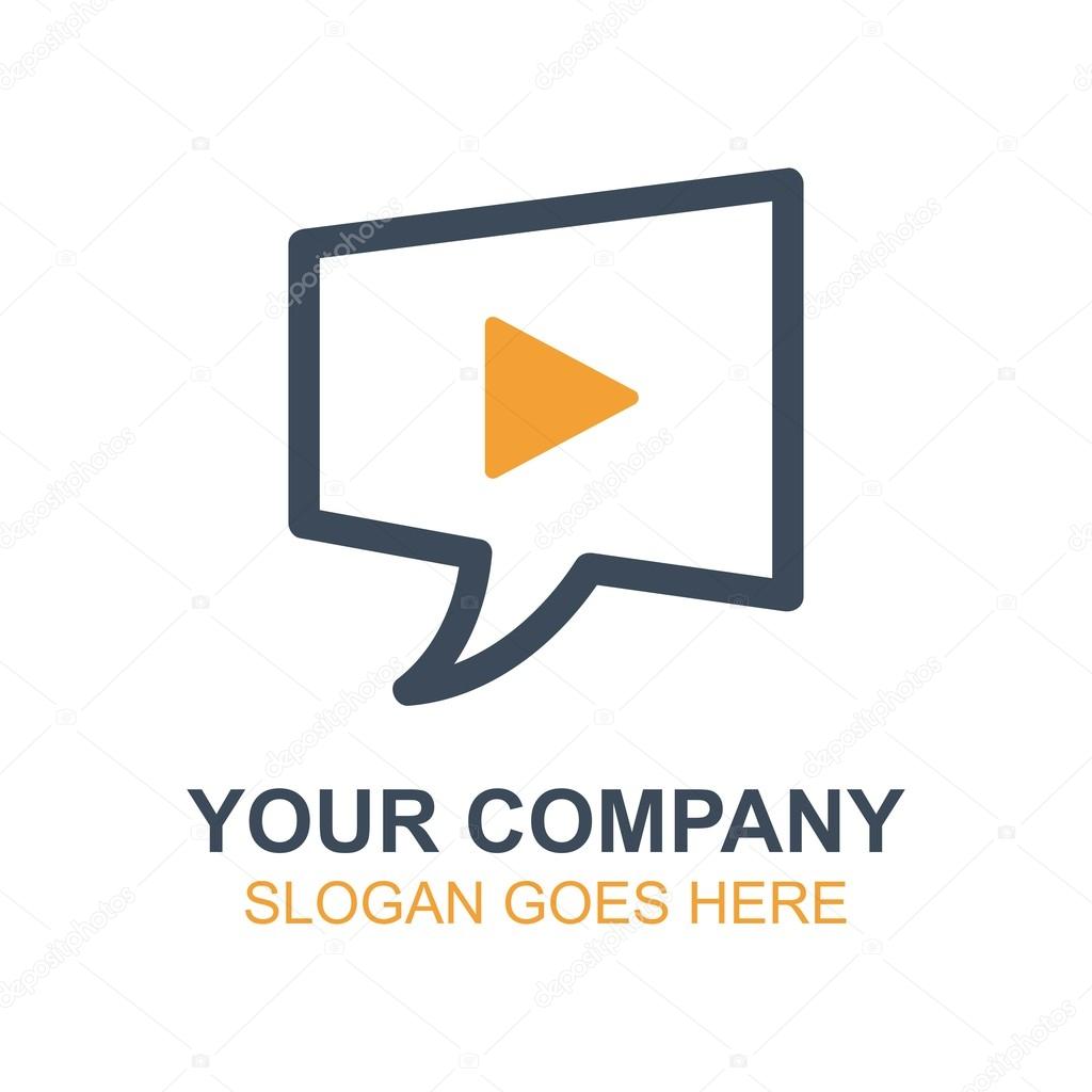 Video Play Record Vector Icon Logo