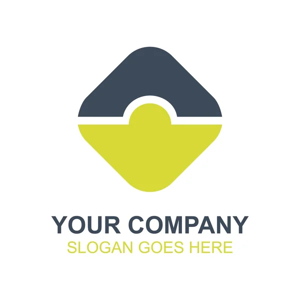 Empresa quadrado Vector Icon Logo — Vetor de Stock