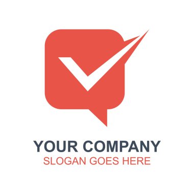 Sohbet sohbet sohbet Messenger simgesini vektör Logo