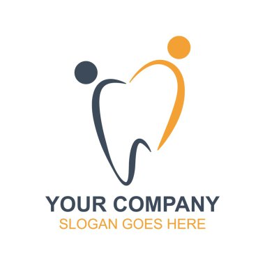 Diş dişçi simge vektör Logo