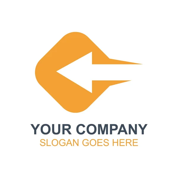 Strzałka wektor ikona Logo — Wektor stockowy
