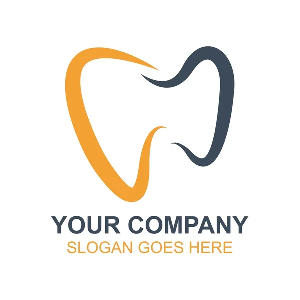 Logo vectoriel d'icône de dentiste dentaire — Image vectorielle