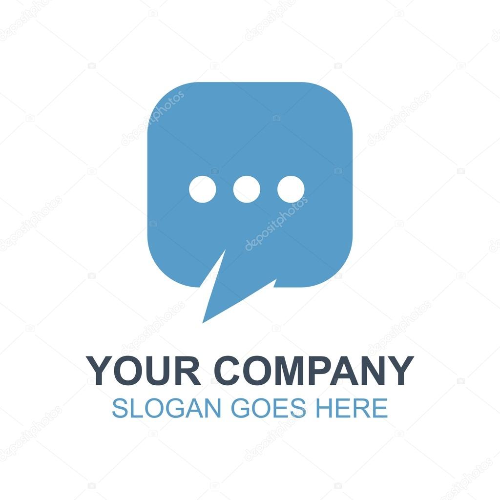 Chat Chatting Talk Messenger Icon Vector Logo