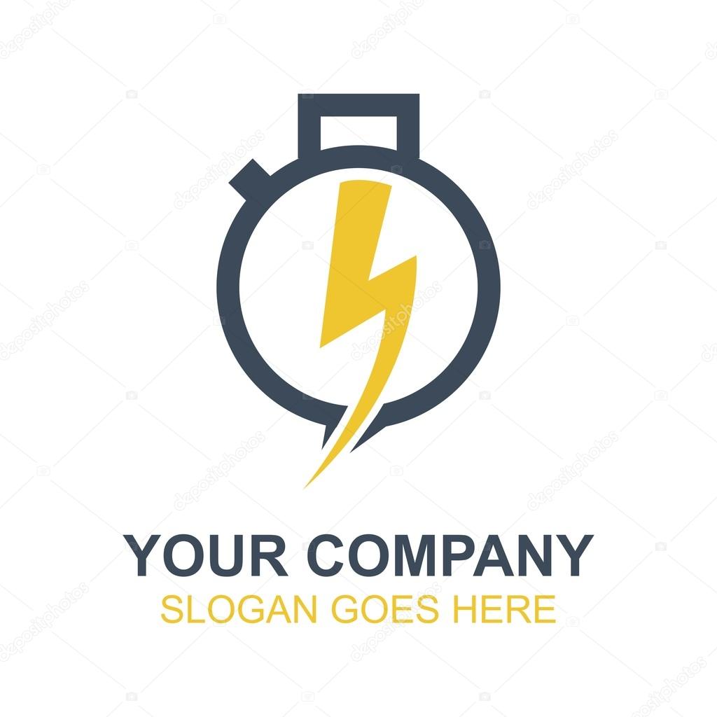 Time Watch Clock Icon Vector Logo