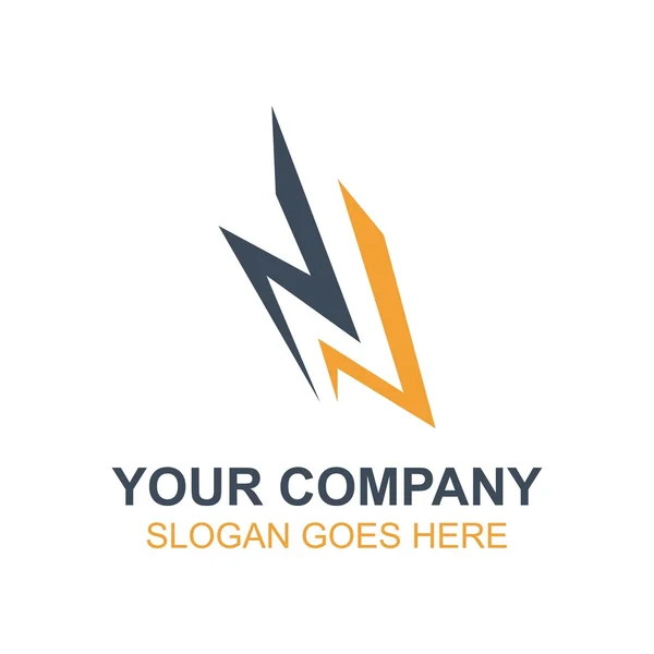 Logo vectoriel d'icône d'électricité électrique — Image vectorielle