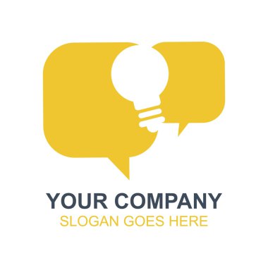 Fikir yaratıcı vektör simge Logo