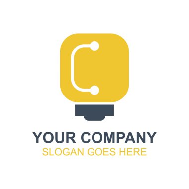Fikir yaratıcı vektör simge Logo