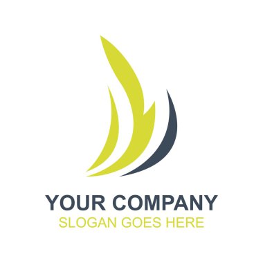 Yaprak yeşil ağaç organik simge vektör Logo