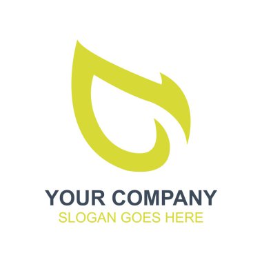 Yaprak yeşil ağaç organik simge vektör Logo