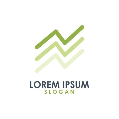 Ok grafik iş Finans Hayatinizda simge vektör Logo