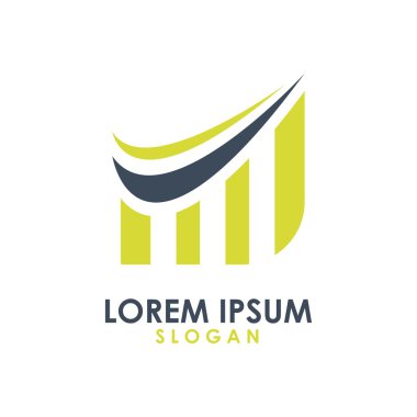 Ok grafik iş Finans Hayatinizda simge vektör Logo