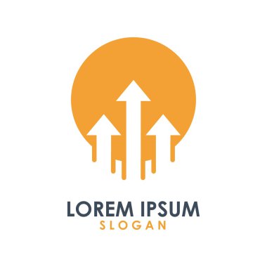 Ok grafik iş Finans Hayatinizda simge vektör Logo