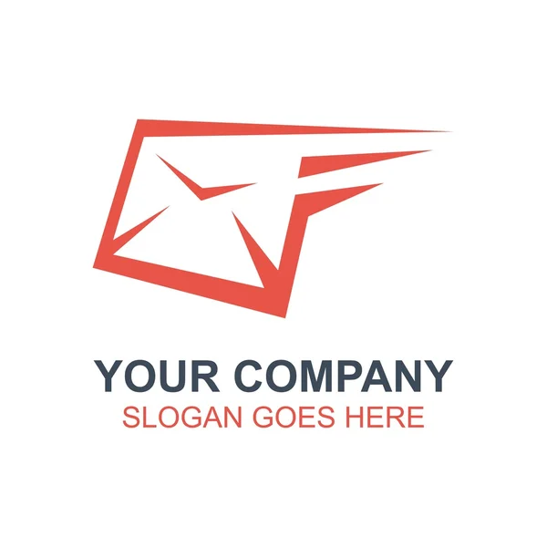 Mail Caixa de entrada Mensagens Icon Vector Logo — Vetor de Stock