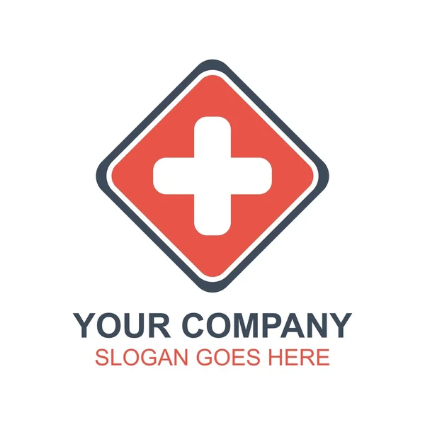 Orvosi Kórház egészséges ikon vektor Logo — Stock Vector