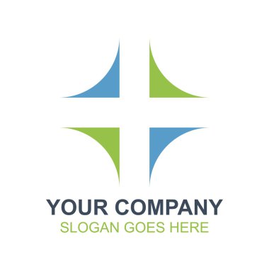 Tıbbi hastane sağlıklı simge vektör Logo