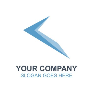 Üçgen şirket iş simge vektör logosu