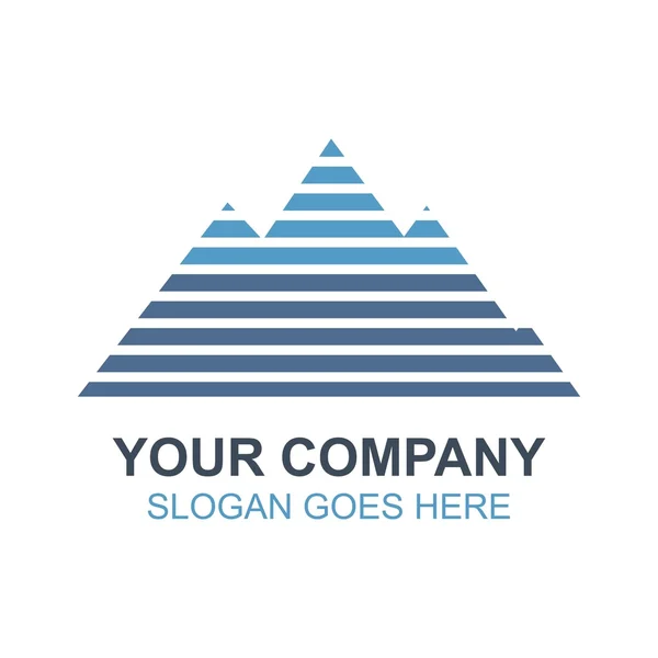 Górskie Podróże wulkan ikona Logo wektor — Wektor stockowy