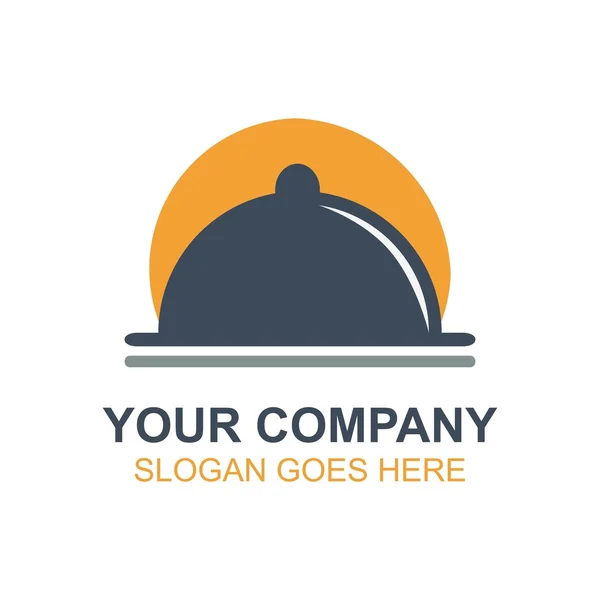 Restaurace Restaurace Gourmet ikonu vektorové Logo — Stockový vektor