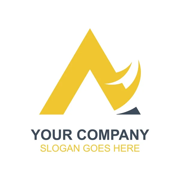 Triángulo Empresa Icono de Negocio Vector Logo — Archivo Imágenes Vectoriales