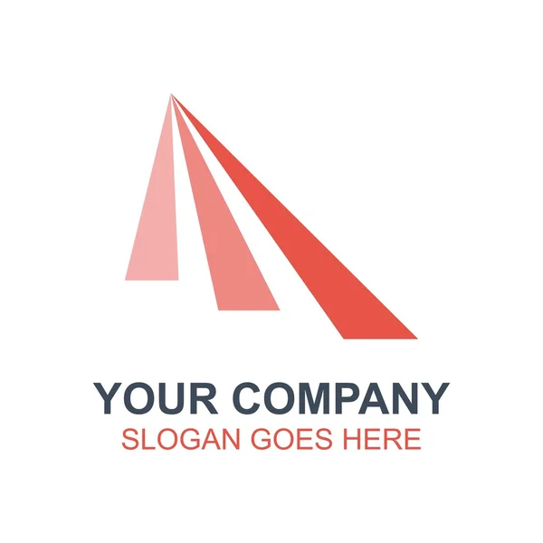 Трикутник компанія бізнес значок векторний логотип — стоковий вектор
