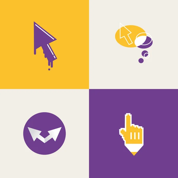 Conjunto de iconos del cursor — Vector de stock