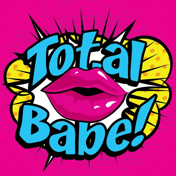 Total huruf babe - Stok Vektor