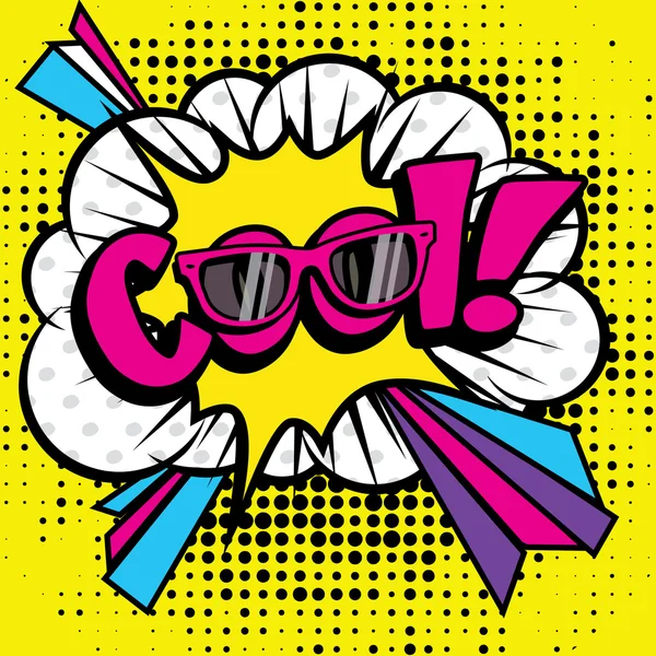 Cool comic lettering — Stock Vector