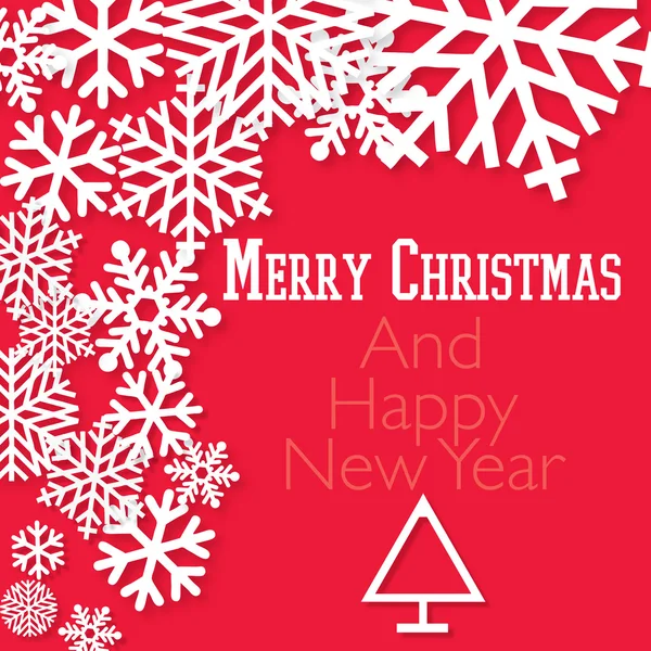 Happy Holidays - neşeli Noel ve mutlu yeni yıl kartı — Stok Vektör