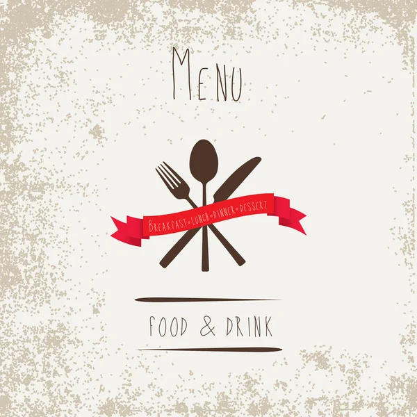 Menu restaurant design — Image vectorielle