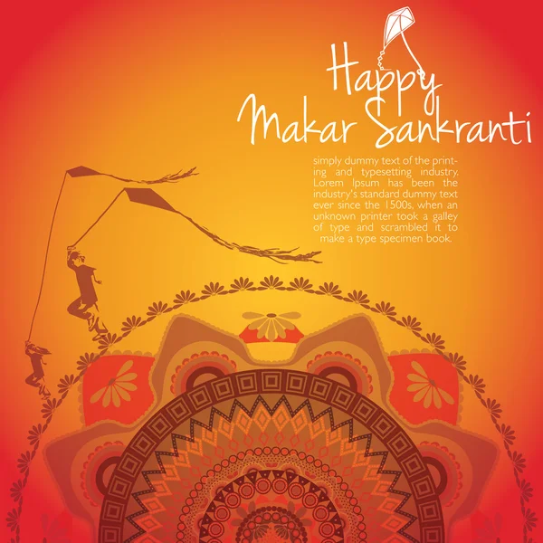 Happy Makar Sankranti — Vector de stoc