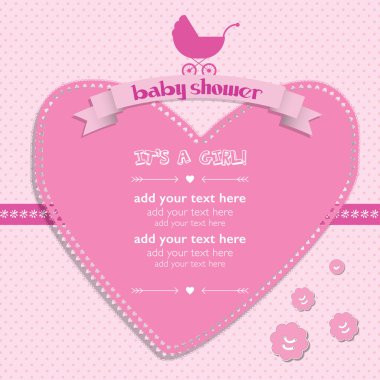 Bebek varış benzersiz tebrik kartı