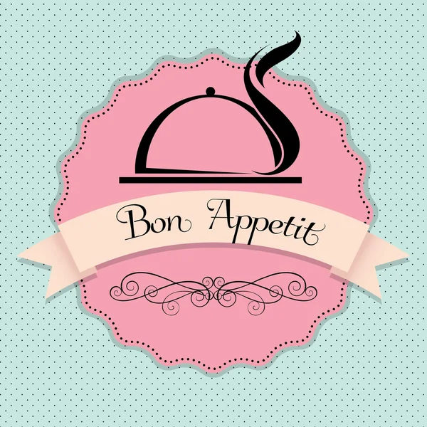 Restaurant Bon Appetit card restaurant menu — Stock Vector