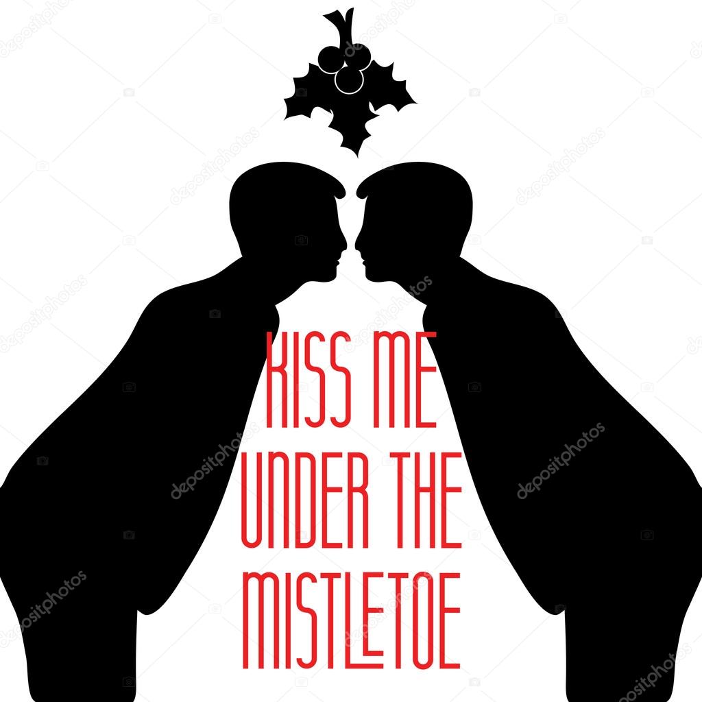 Vectores de Beso bajo el muérdago, imágenes vectoriales | DepositPhotos, image size:1024x1024