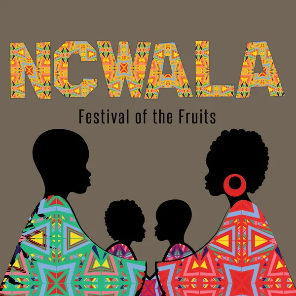 Ncwala입니다. 과일 축제. — 스톡 벡터