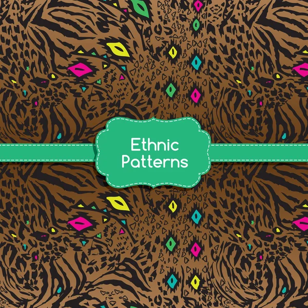 Etnikai törzsek minták dísz. — Stock Vector