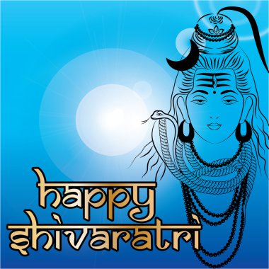 Hint tanrısı Shiva. Mutlu shivaratri.