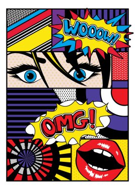 Pop art kartı ayarla
