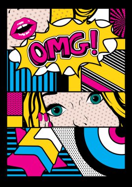 Pop art kartı ayarla
