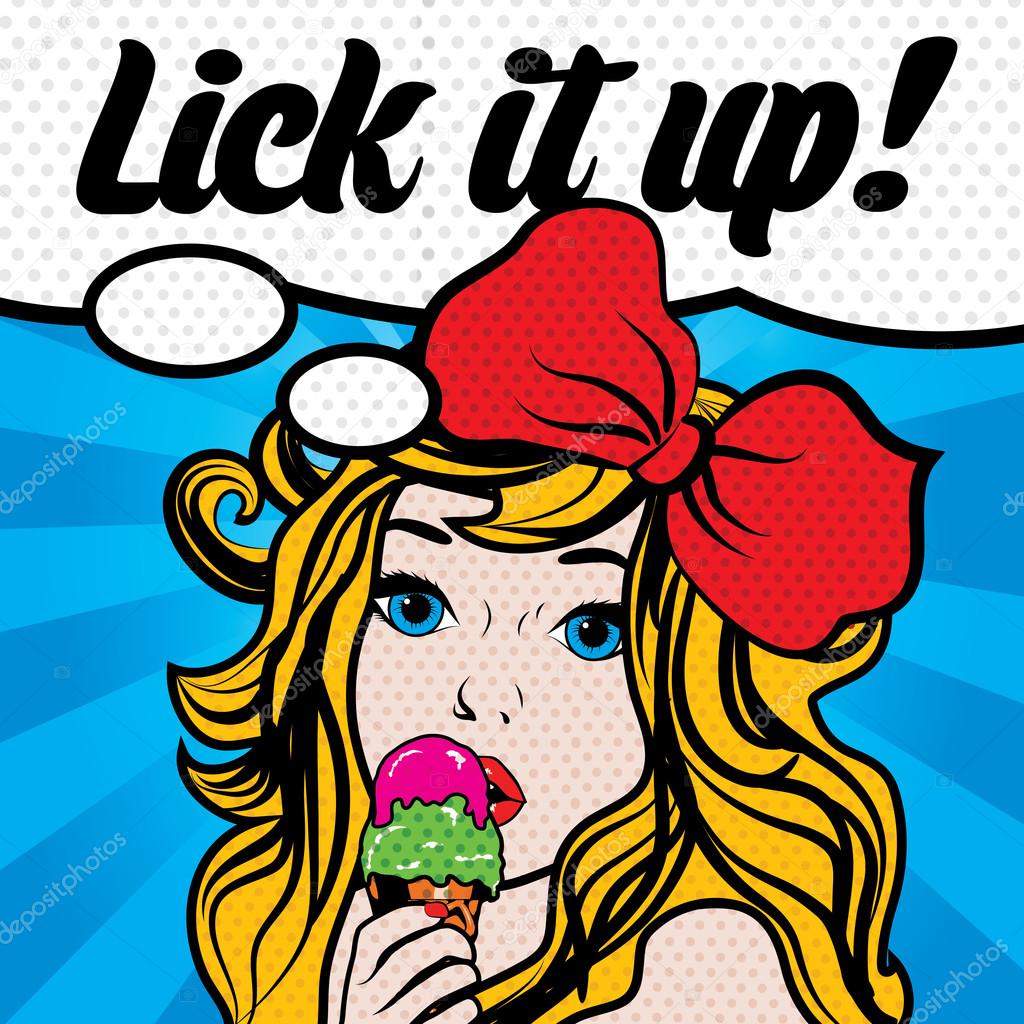 Sorry, that Pop it lick it Pop it lick it exact
