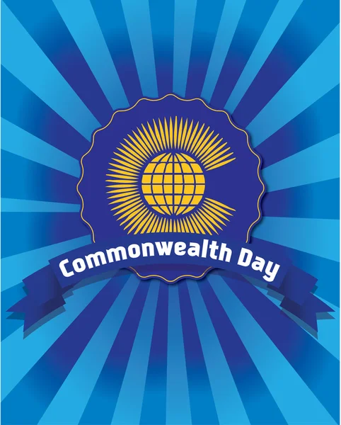 Commonwealth dag. Vlag van het Gemenebest van Naties (Cis). — Stockvector