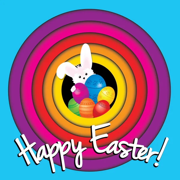 Happy Easter Pop Art — Stock Vector