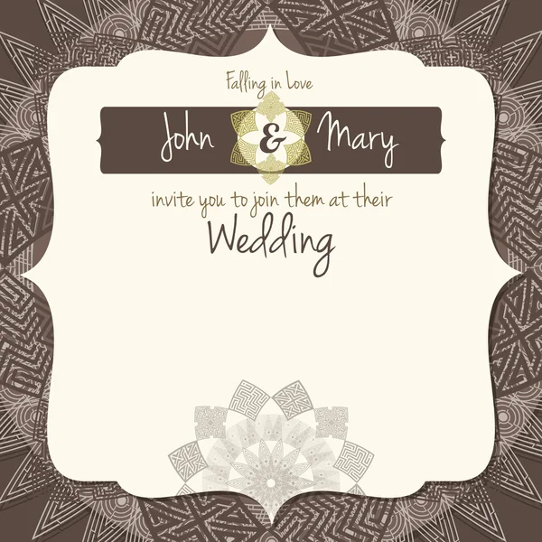 "Vamos nos casar ". Cartão de casamento — Vetor de Stock