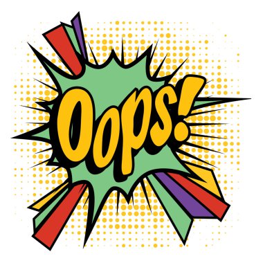 Pop Art çizgi roman simgesi 