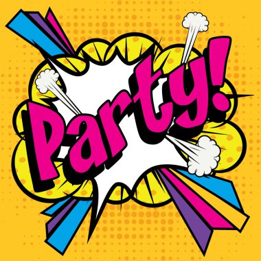 Pop Art çizgi roman simgesi 