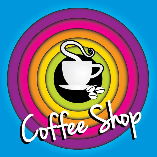 Diseño de menú de cafetería — Vector de stock