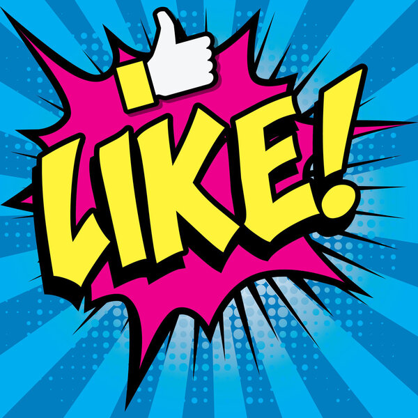 Pop Art Comics icon "Like
!"