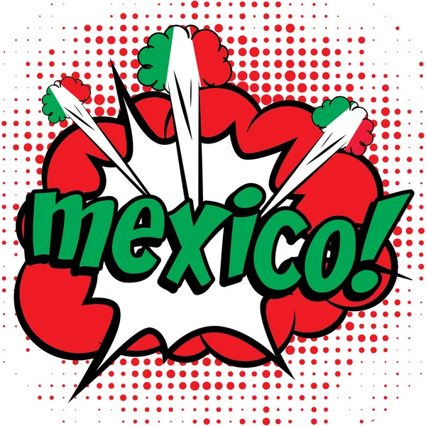 Vlag van Mexico. Independence Day. — Stockvector