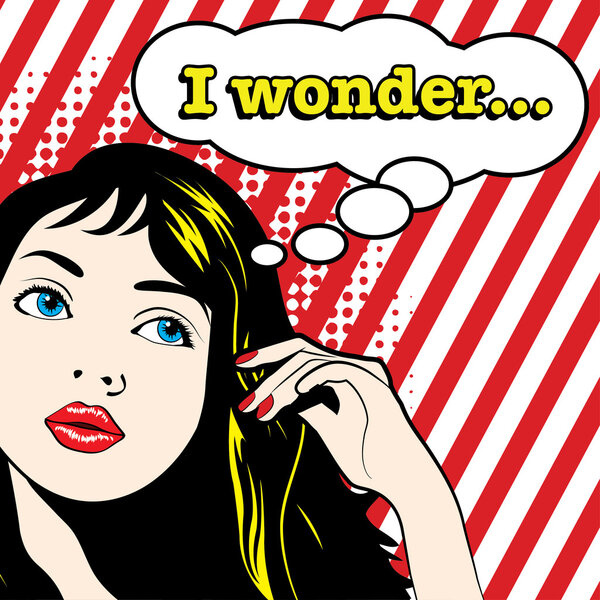 Pop Art Woman - I WONDER!
